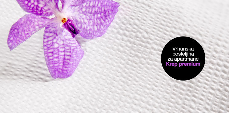 Vrhunska posteljina za apartmane Krep Premium